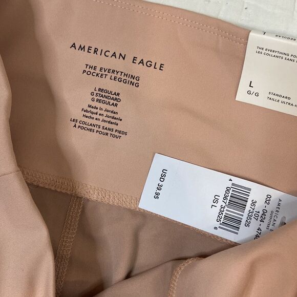 NWT American Eagle The Everything Pocket Leggings size Large in Pink - Picture 4 of 7